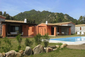 Terraced bungalows on the Costa Rei